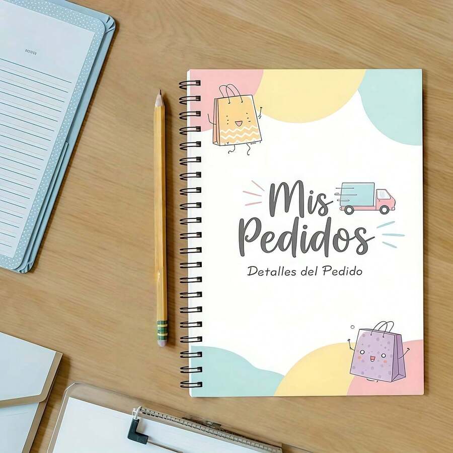 A5螺旋笔记本“Mis Pedidos”日常笔记日记 - 運單本 - 查看 1