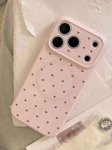 闪亮磁性卡通手机壳，兼容 17 Pro Max/16 - 粉色 - 查看 1