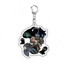 Pressure Horror Game Cat Acrylic Keychain Gaming Character Sebastian Solace Pendant Key Ring Bag Accessories Gamer Fans Gift - View 9