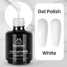 Beetles White Gel Nail Polish -1PC 15ml White Spring Colors Gel Polish - French White - View 1
