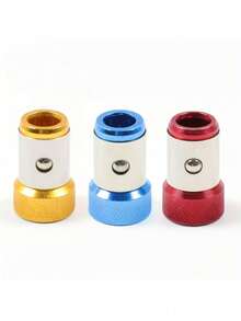 3 piezas Puntas de destornillador magnéticas universales, tornillos metálicos magnetizados, destornillador hexagonal desmontable apto para taladro eléctrico, 1/4" / 6.35mm, se adapta a cabezas de destornillador, brocas de taladro extendidas - A - Ver 12