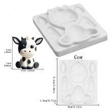 Khuôn silicon hình động vật có thể tái sử dụng, đồ trang trí thủ công DIY, trang trí bánh fondant, khuôn kẹo, dụng cụ nhà bếp, dụng cụ làm bánh, trang trí bánh cupcake, trang trí tiệc cưới, sinh nhật. - Màu Xám nhạt - Xem 28