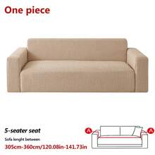 1件装弹力宠物友好型沙发套，四季通用宽松沙发套，防滑客厅沙发保护套，完全防尘，适用于双人、四人和三人沙发 - 彩色 - 查看 27