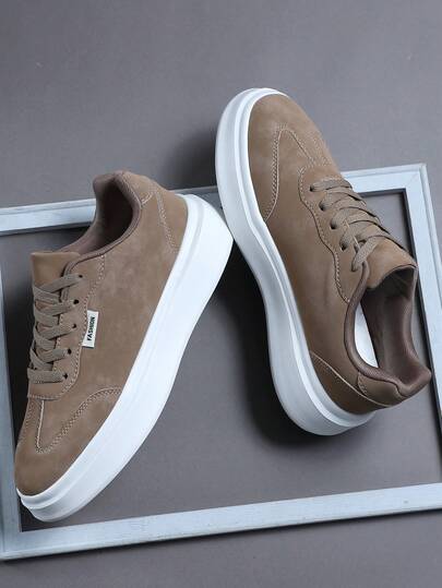 大码时尚休闲男鞋，经典时尚男士运动鞋系带跑步鞋，个性化男士休闲运动鞋街头鞋