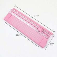 1 chiếc kéo cắt giấy mini cầm tay kiểu dáng đơn giản, loại trượt hai chiều, cắt mượt mà và thiết kế an toàn, dụng cụ cắt ảnh đa chức năng tiện dụng. - A4 - Xem 15