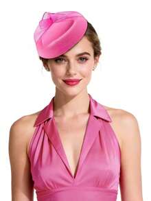 1 chiếc mũ nhỏ cài đầu dành cho nữ, thích hợp cho tiệc trà, lễ hội đua ngựa Kentucky Derby, tiệc cocktail, đám cưới, trang phục cô dâu và các dịp khác. Thiết kế mũ nhỏ nhắn, tinh tế, thích hợp cho mùa hè và đi biển. - Nhiều màu - Xem 4
