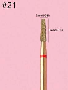 Titanium Alloy Russian Manicure Drill Bits, Professional Cuticle Remover For Nail Care - Gold - View 19