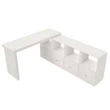 Home Office Desks - White - View 2