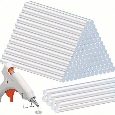 Hot Melt Glue Gun Sticks, High Viscosity Hot Melt Adhesive, DIY Handcraft, Strong Craft Glue Sticks, Suitable For Making Greeting Cards, Bonding Fabric Edges, Repairing Foam, Ribbons And Artificial Flowers, Fixing Foam Boards, Etc. Hot Melt Glue Gun, Hot Melt Glue Sticks, Large Hot Melt Glue Sticks, Low Temperature Hot Melt Glue Gun.
