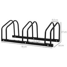 HOMCOM Suportes e racks para bicicletas - Preto - Ver 4