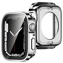 2合1防水保護殼，相容 40/41/42/44/45/46/49mm，HD 鋼化玻璃螢幕保護貼，適用 Ultra/SE/11/10/9/8/7/6/5/4 - 銀色 - 查看 13