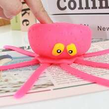 Random Color Viral Octopus Squeeze Squishy Toy Ocean Animal Kids Bath Time Water Play Stress Relief Toy,1pcs - Multicolor - View 3