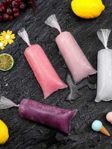 50/100/160/200 buah Kantong Es Lolipop 30cm*5.5cm, Kantong Cetakan Es Krim, Kantong Permen Plastik, Persegi Panjang Perekat Otomatis, Cocok Untuk Membuat Es Krim, Yogurt, Permen, Pesta, Perjalanan, Pernikahan, Ulang Tahun - MultiWarna - View 2