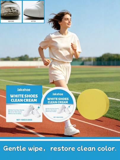 Ultimate Sneaker Rescue! Gentle No-Rinse Cleaner To Remove Dirt And Yellowing, Specialized Formula For White Shoes