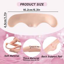 1 miếng da giả silicon 3D dẻo, mỏng để tập xăm lông mày + 2 miếng da giả thay thế để tập xăm lông mày - Nhiều màu - Xem 3