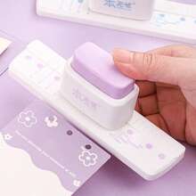 Adjustable 3-Hole Punch Suitable For A5/A6/A7 Size, 3-Sheet Capacity Loose Leaf Punch Applicable For Notebooks, Planners, DIY Crafts, Stationery, Home And Gifts - Multicolor - View 8