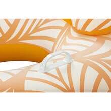 Bestway - Anillo de natación de Terciopelo Flotador Inflable para Piscina de 46 Pulgadas con reposacabezas y Soporte para Tazas Comodidad de Lujo - Naranja - Ver 8