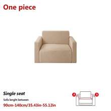 1件装弹力宠物友好型沙发套，四季通用宽松沙发套，防滑客厅沙发保护套，完全防尘，适用于双人、四人和三人沙发 - 彩色 - 查看 35