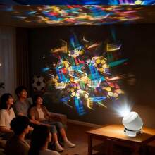 1pc Football Projection Lamp, Dynamic Football Atmosphere Night Light, 360 Degree Rotation, USB Charging, Bedside Lamp, Football Fan Birthday Gift, Bedroom Decor Cool Gift For Football Lovers, 08/12/2024 - Football Projection Light, Plug-in Model - View 4