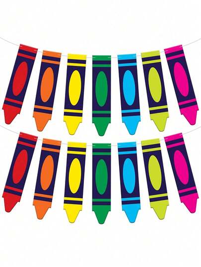 2 tấm banner trang trí chủ đề bút chì màu sắc rực rỡ chào đón năm học mới - Không cần tự làm | Banner chào mừng năm học mới | Trang trí năm học mới chủ đề bút chì màu | Phông nền chào đón năm học mới, Trang trí ngày đầu tiên đi học, Trang trí mẫu giáo, Trang trí tường, Trang trí chủ đề bút chì màu