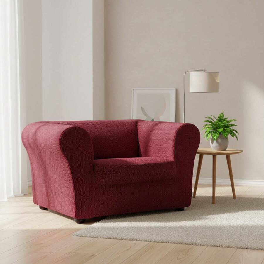 Kiva Universal And Versatile 1-Seater Sofa Cover, Various Colors Available – Easy-To-Fit Protective Sofa Cover For Backrest, Seat And Arms - 波爾多尤利西斯 - 查看 1