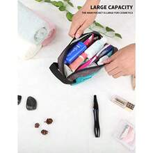 GOX Premium Toiletry Bag Dopp Kit Case For Travel Multifunction Cosmetics Organizer Pouch - Turquesa/Gris - Ver 7