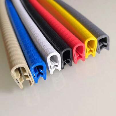 1 Roll (3.7 Meters) U-Shaped Rubber Sealing Strip – Car Door & Window Specific, Reinforced With Stainless Steel Skeleton, Dustproof & Anti-Scratch Sealing Strip