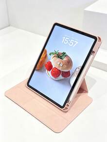 1 Ốp bảo vệ cá nhân hóa in ảnh và chữ theo yêu cầu, tương thích với iPad Air 4/5/10/11, tích hợp khe cắm bút cảm ứng và chân đế xoay 360°, quà tặng DIY độc đáo, phù hợp sử dụng hàng ngày. - Hồng - Xem 9