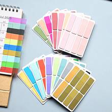 160pcs 1 Style Gradient Color Sticky Notes, Index Tabs, Book Labels, Note Labels, Annotation Labels, Colored Page Marker Tabs For Book Annotation, File Classification And Book Notes - one-size - View 4