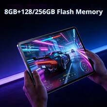 Qetupa Android 15 10.1 英寸平板电脑，4GB RAM + 64GB ROM / 8GB RAM + 128GB ROM / 8GB RAM + 256GB ROM（支持最高 1TB SD 卡扩展），MTK 8788 八核 2.0GHz 处理器，高清 (1280x800) IPS 触控屏，5MP + 13MP 双摄像头，6000mAh 电池，Type-C 接口，支持 802.11ax Wi-Fi 6 和 GPS（不支持 SIM 卡） - 黑色 - 查看 5