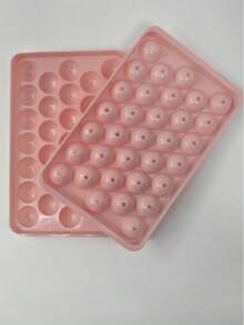 1个随机尺寸带盖冰淇淋模具托盘，冰箱冰淇淋模具，迷你圆形冰球制作模具，适用于制作茶、咖啡，返校季必备 - 彩色 - 查看 12
