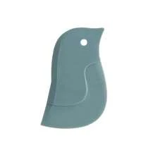 1/2pcs Penguin Shaped Silicone Scraper, Multifunctional Kitchen Cleaning Tool For Scraping Grease And Baking, Batteryless, Suitable For Cleaning Sink And Countertop Residue, Kitchen Scraper Tool, Soft Edge Scraper - Multicolor - View 14