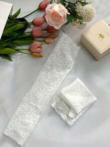 2026 NEW 4pcs Lace Sun Protection Arm Sleeves For Women - Elegant & Breathable Knit Fabric, Solid Color Design, Essential For Summer Outings |   Graceful Sleeve Style |   Knit Structure - Multicolor - View 6