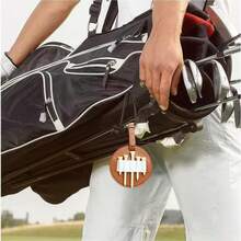 Portable Faux Leather Golf Spike Storage Bag, Golf Spike Organizer, Golf Accessories For Golfers To Use At Outdoor Golf Courses - Golf Club Peg Storage Case - View 2