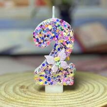 Birthday Candles Butterfly Flower Creative Ritual Surprise Birthday Cake Number Decoration Candles Flower Style Suitable For Birthday Party Cake Decoration Halloween Christmas Cake Decoration - Multicolor - View 21