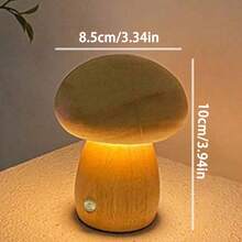 1pc Adjustable LED Mushroom Desk Lamp, Suitable For Bedroom, Kids Room And Living Room, Creative Home Decor, Warm Ambiance, Perfect Bedside Night Light, Unique Gift (3 Brightness Levels Upgraded) - Warm Light - View 12