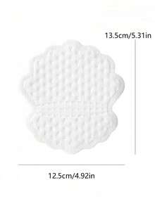 50pcs Disposable Non-Woven Invisible Sweat-Absorbing Pads, Simple White Underarm Sweat Pads, Long-Lasting Effective Sweat Control, Invisible Moisture Absorption, Comfortable Fit For Underarms, Suitable For Outdoor Travel, Sports, Outdoor Activities And Summer Body Care, Unisex - Multicolor - View 6