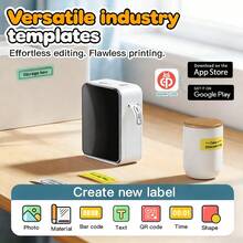 Marklife Thermal Label Printer P15,Mini Protable Bluetooth Self-Adhesive Label Printer,Wireless Sticker Maker Printer,Barcode Label Maker,Used For School Office Kitchen Business,To Tag Price/Gift/Diy Creative/Marking/Thank You Cards - Multicolor - View 7