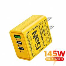Multiport Fast Wall Charger 145W/130W/120W PD Type-C - Orange - View 1