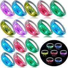 20 PCS LED Light-Up Music Bracelets, Sound-Activated Flashing Wristbands For New Year's Eve Parties, Raves, Glow Parties, Christmas Party Favors, Birthday Gifts, Carnivals, Concerts And Night Events - View 9