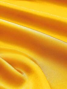 1pc Shiny Golden Yellow Satin Fabric, Wedding Ceremony Aisle Carpet DIY Pre-Cut Material - Golden - View 5