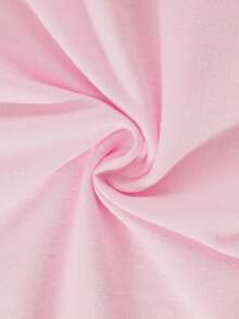 Disney Minnie Mouse Heart And Flowers Printed Pattern T-Shirts For Girls - Children's Clothing Design Short-Sleeved Casual And Cute Style Comfortable And Casual Wear All Year Round Suitable For Parties And Play Machine Washable Gift Children's Clothing Girls' Short-Sleeved Shirts - 粉色 - 查看 6