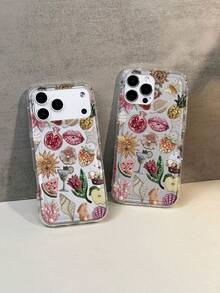 1 chiếc ốp lưng điện thoại bằng chất liệu TPU họa tiết quả lựu đính hạt, tương thích với iPhone 17/17 Pro Max/17 Pro/Air/13/16 Pro Max/16/15/14/12 Pro Max/13 Pro Max/11 Pro/14 Pro/15 Pro/12, ốp bảo vệ mềm trong suốt thời trang, cao cấp. - Nhiều màu - Xem 2