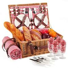Picnic Sets - Small Red and White Squares - View 9