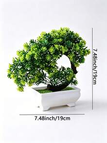 1 chậu cây cảnh nhân tạo trang trí, mô phỏng cây bonsai, lá xanh sống động như thật, không cần bảo dưỡng, thích hợp để bàn, treo tường, trang trí trong nhà, tuyệt vời cho nhà cửa, văn phòng, nhà hàng, phòng ngủ, sân vườn, bàn làm việc và làm quà tặng ngày lễ. - Nhiều màu - Xem 5