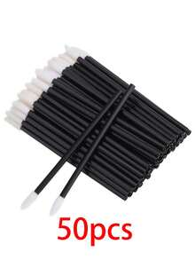 500pcs/Pack Disposable Lip Applicator - Lipstick Gloss Makeup Brush Tool Set - Black - View 14