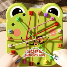 Frog/Circular Knot Puzzle Challenge Game, Montessori Educational Cognitive Jigsaw Toy, Parent-Child Interactive Logic Game With Multi-Level Difficulty, Easy Disassembly And Replacement Sensory Travel Toy, Suitable For Preschool Boys And Girls - Multicolor - View 2