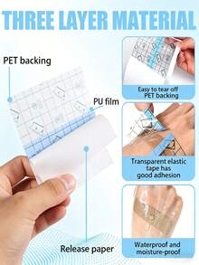 12pcs/24pcs Fashion Invisible Lift Tape - Waterproof Thigh Chafing Bands, Comfortable Fit, Provide Thigh Support, Essential For Summer Travel - Multicolor - View 9