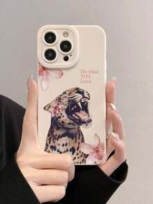 Funda protectora de teléfono antideslizante y gruesa con diseño de tigre pintado en estilo simple y bohemio, compatible con fundas para iphone 11/11 pro/11 pro max/12/12 pro/12 pro max/13/13 pro/13 pro max/14/14 pro/14 pro max/15/15 pro/15 pro max/16/16 pro/16 pro max/17/17 pro/17 pro max - Estilo (1 pieza) - Ver 3