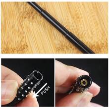 Women's Vintage Party Costume Retractable Cigarette Holder, Rhinestone Style Party Accessory Cigarette Holder Pipe, Portable Retractable Cigarette Holder For Thick Cigarettes - Black - View 5